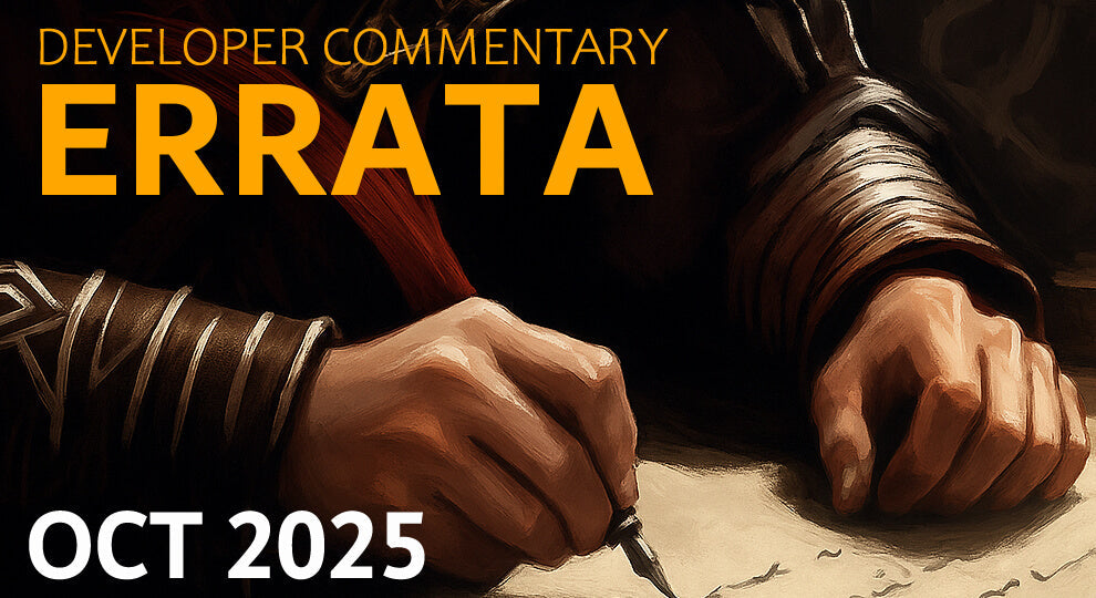 Developer Errata Commentary – October 2025