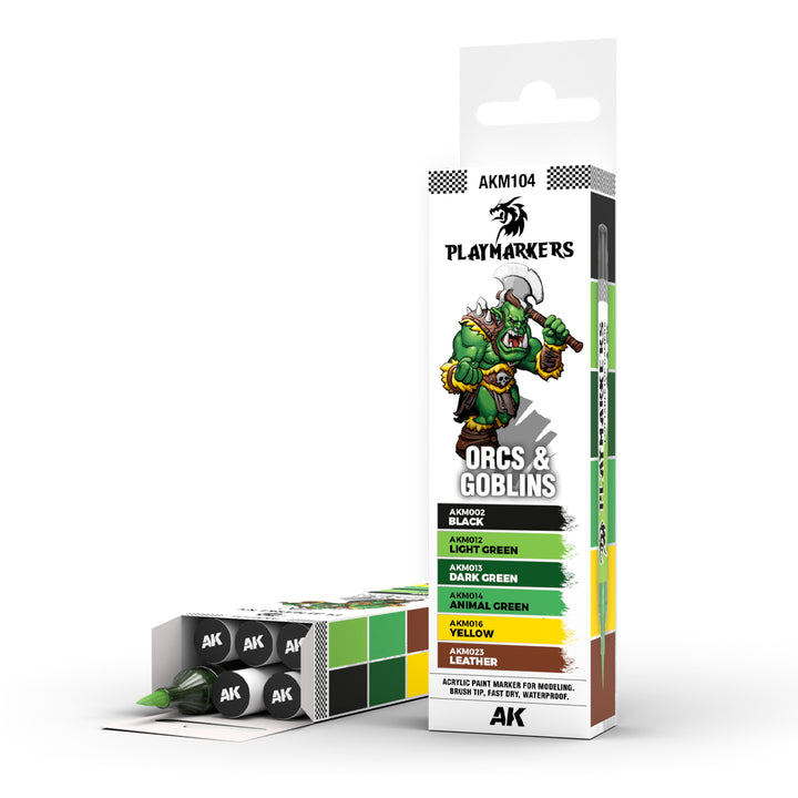AK Interactive - Playmarkers Set - Orcs & Goblins