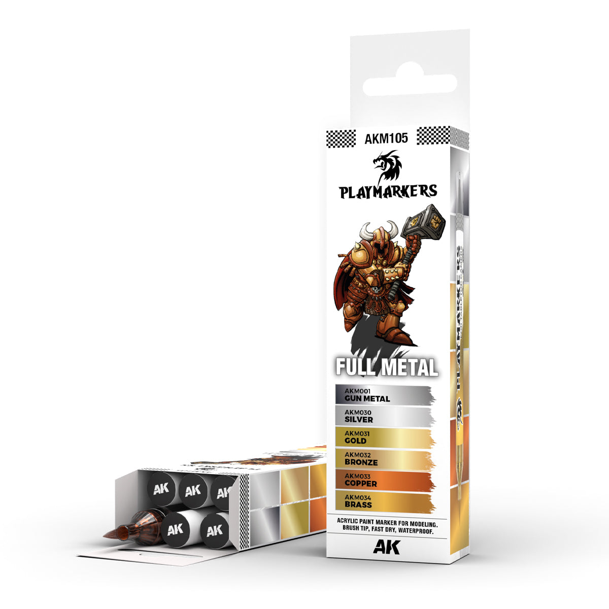 【AKM】テキストセット AK Interactive - Playmarkers Set: Full Metal – Eldfall Chronicles