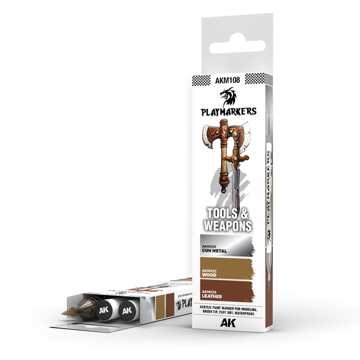 AK Interactive - Playmarkers Set: Tools & Weapons
