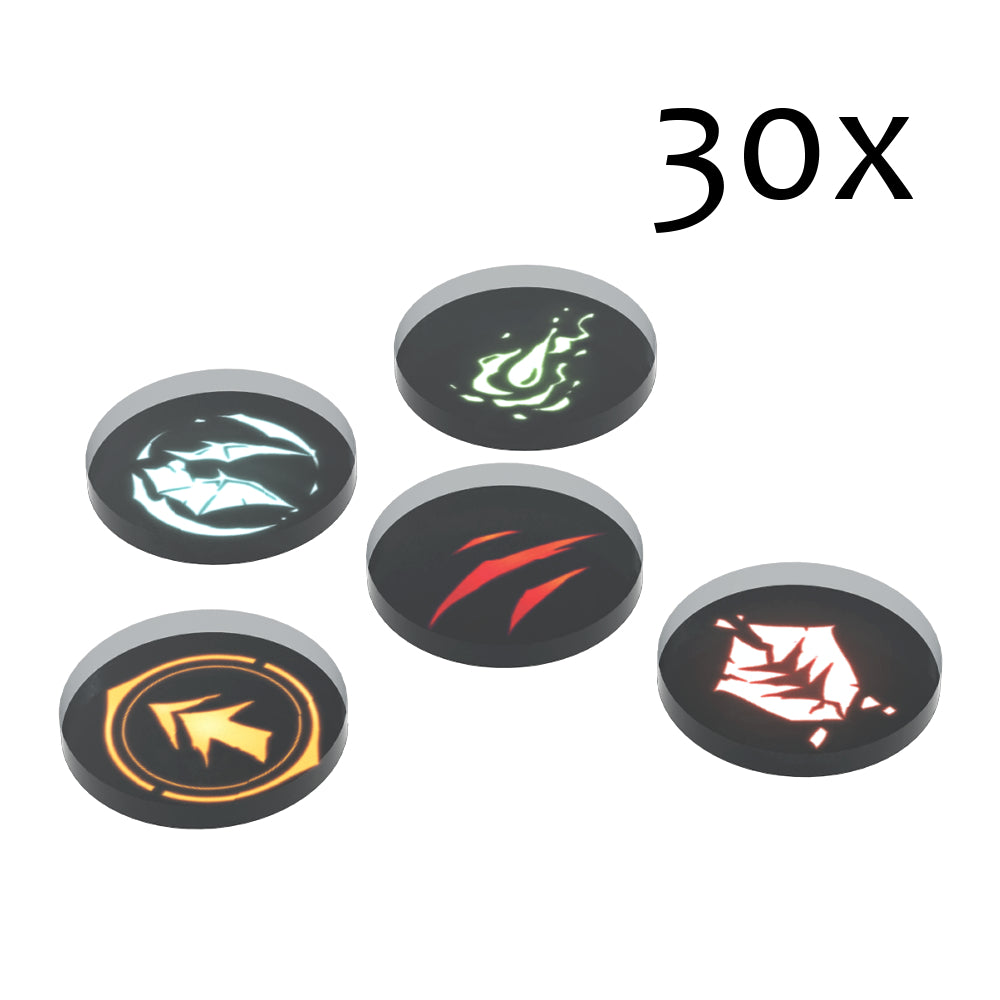 Acrylic Tokens Set